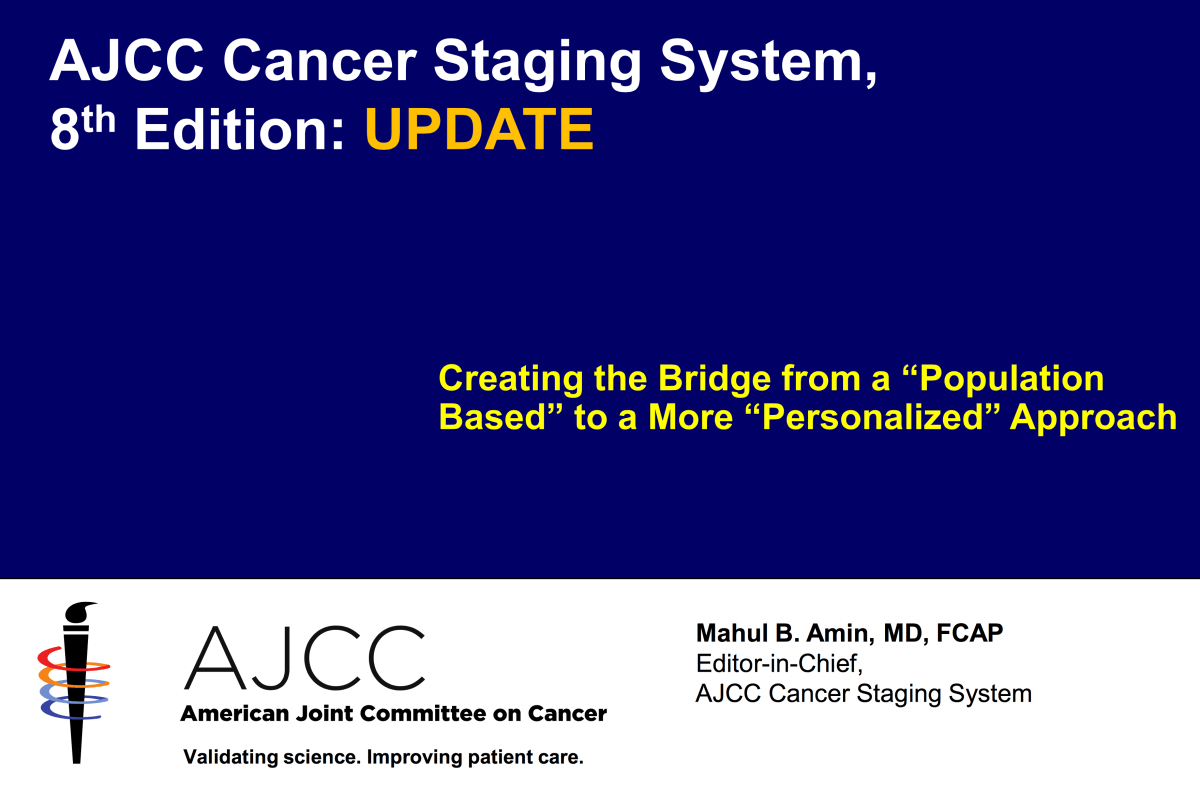 TNM Classification of Malignant Tumours – 8th edition&nbsp;Dec.2016